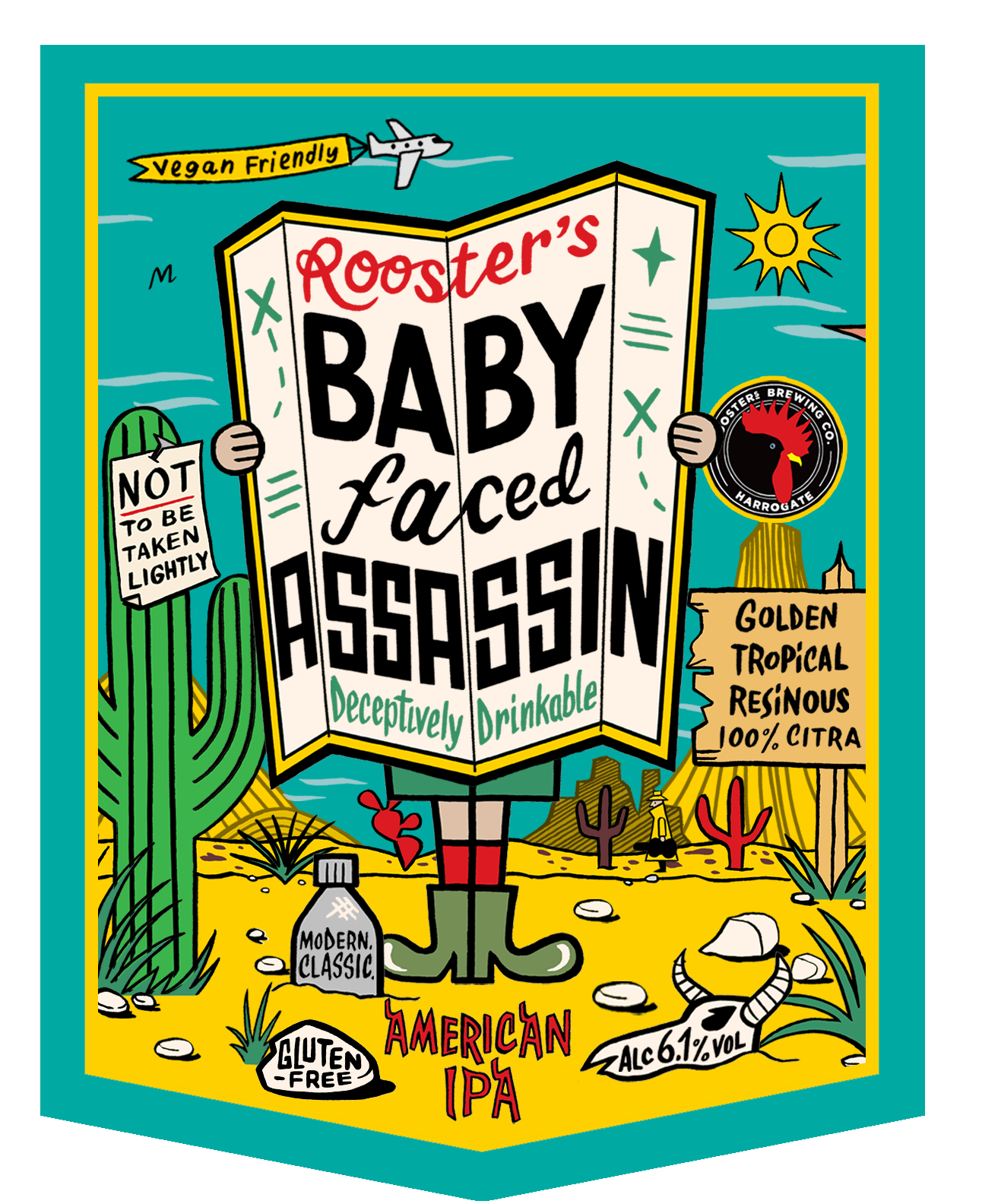 Rooster’s Baby Faced Assasin 9 Gallons Deep Golden 6.1%