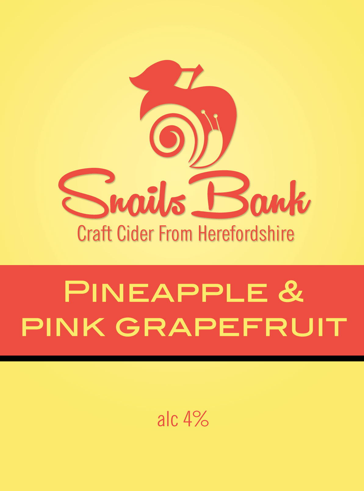 Snails Bank Pineapple & Pink Grapefruit Cider 20Ltr Bib 4.0%