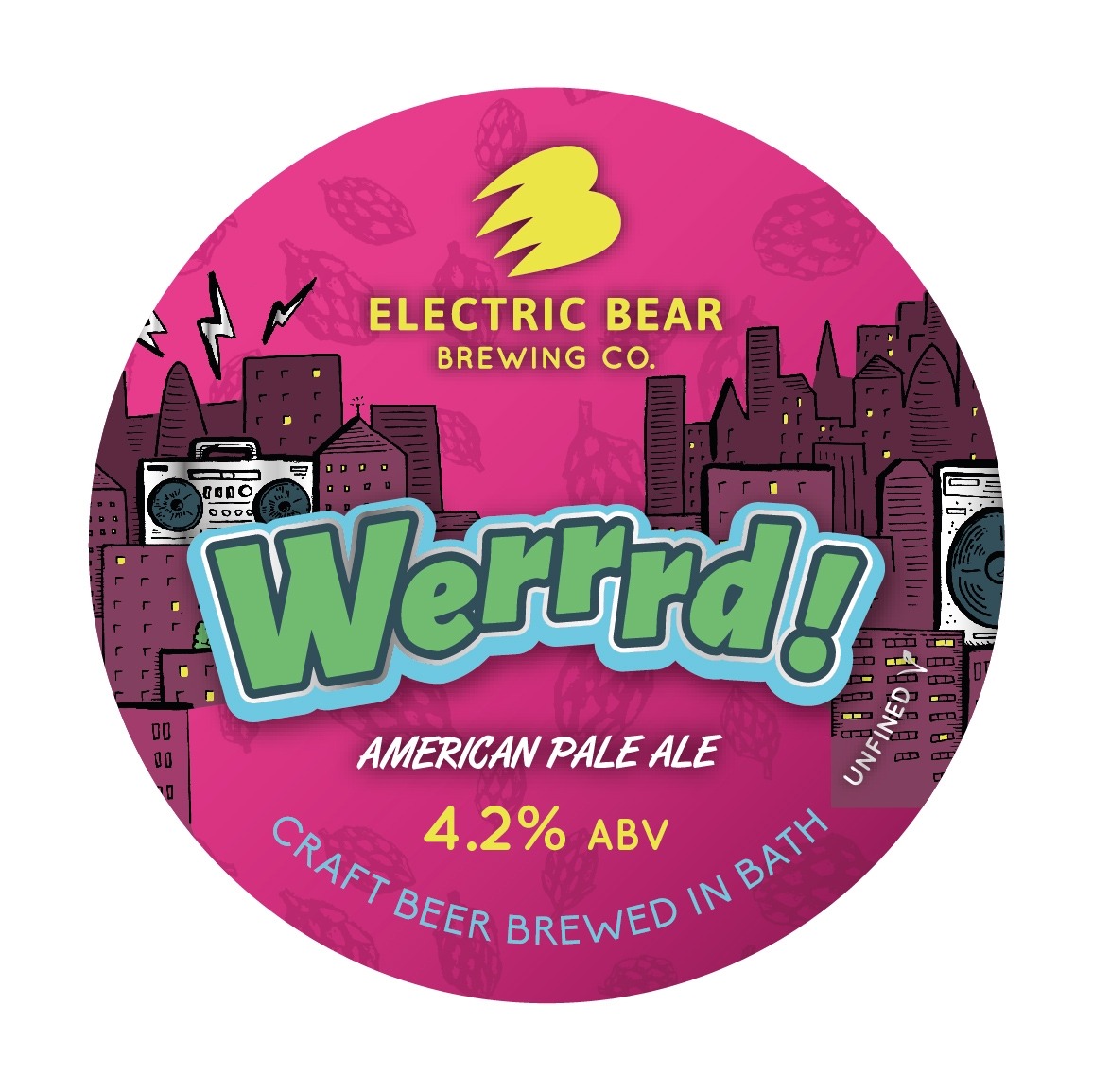 Electric Bear Werrrd APA 30Ltr E-Keg (Unfined) Pale 4.2%