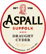 Aspall Draught Suffolk Cyder 11 Gallons  4.5%