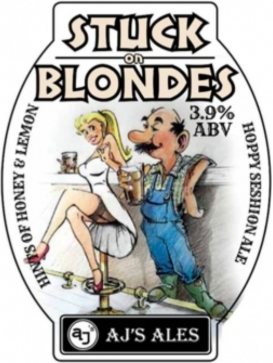 AJ Ales Stuck on Blondes 9 Gallons Pale 3.9%
