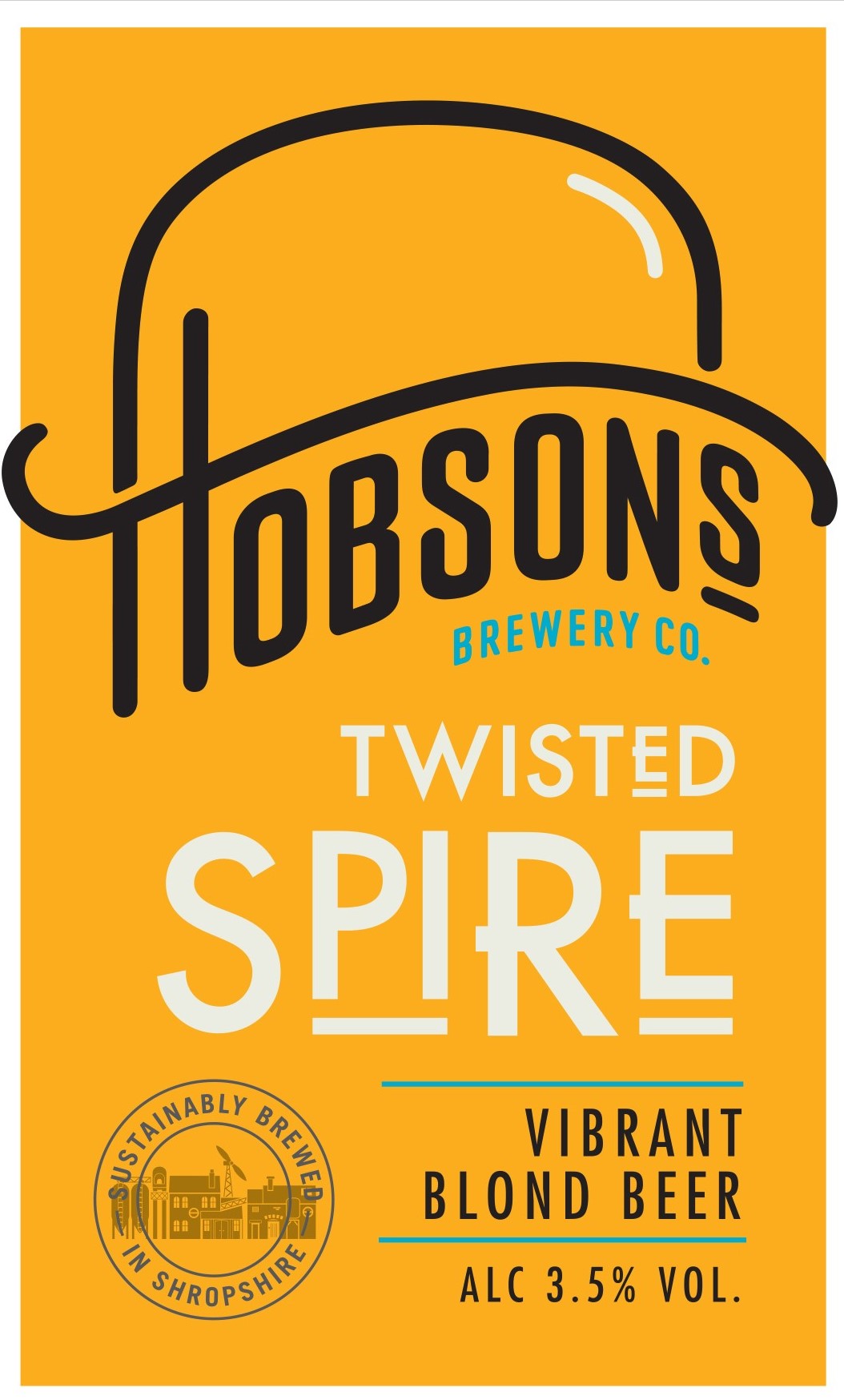 Hobsons Twisted Spire 9 Gallons Blonde   3.4%