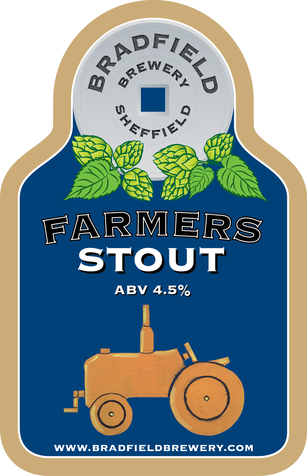 Bradfield Farmers Stout 9 Gallon Dark 4.5%