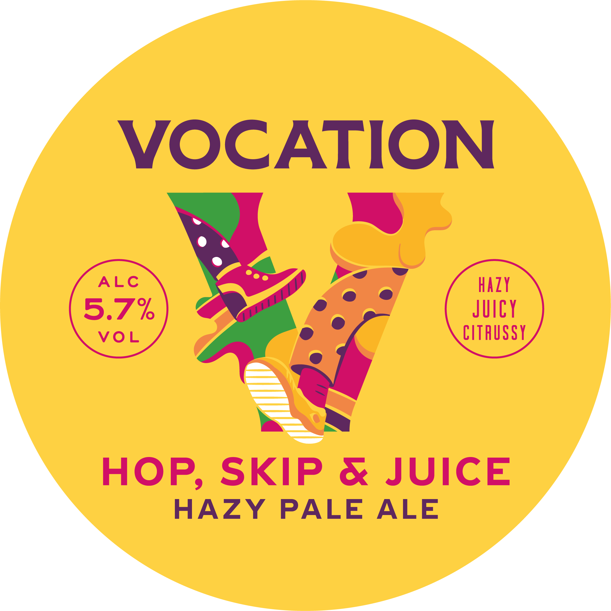 Vocation Hop Skip & Juice 30Ltr E-Keg Hazy Pale 5.7%