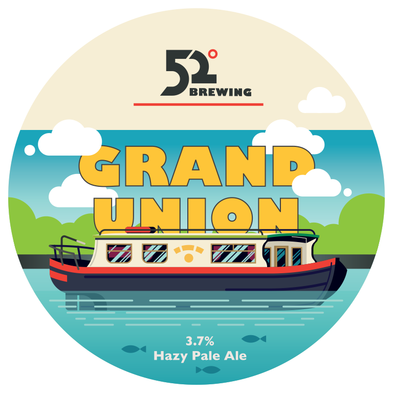 52 Degrees Grand Union 9 Gallons(Unfined) Hazy Pale 3.7%