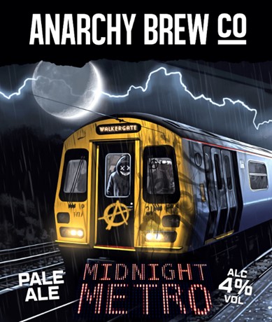 Anarchy Brew Midnight Metro 9 Gallons Pale 4.0%