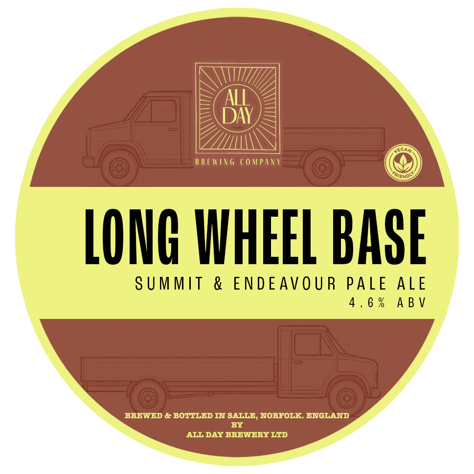 All Day Brewing Long Wheel Base 9 Gallons Pale 4.6%