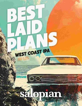 Salopian Best Laid Plans 9 Gallons Sunset Gold 5.0%