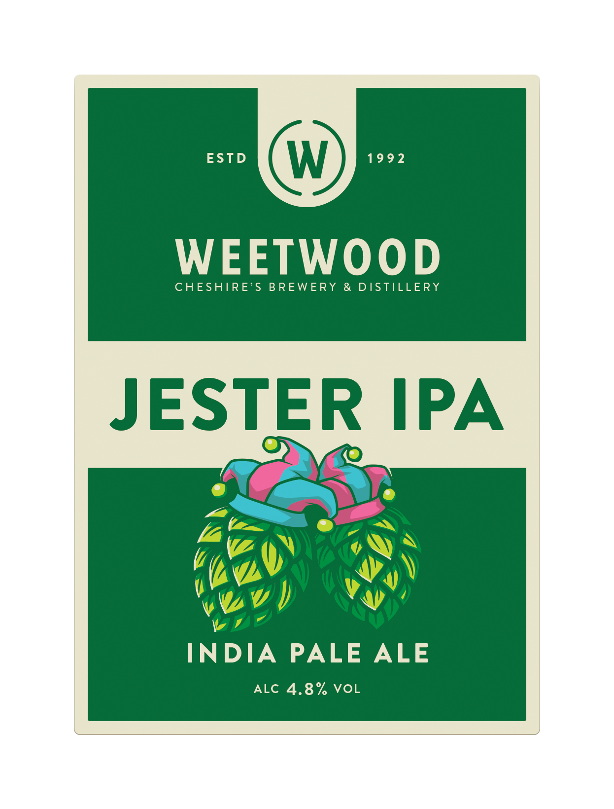 Weetwood Jester IPA (GF) 9 Gallons Deep Gold 4.8%