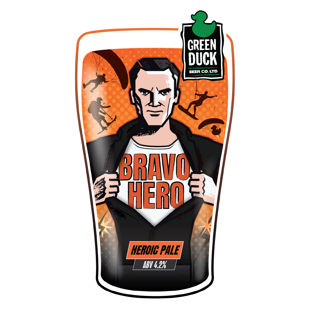 Green Duck Bravo Hero 9 Gallons Golden 4.2%