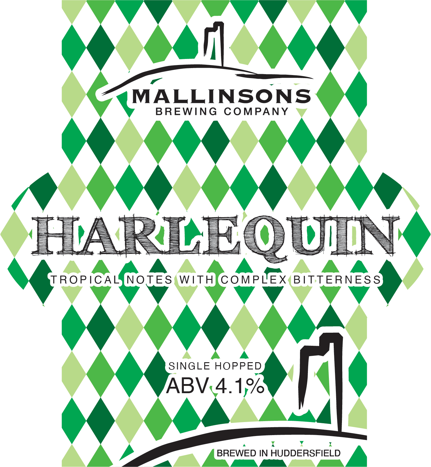 Mallinsons Harlequin 9 Gallons  Golden 4.1%