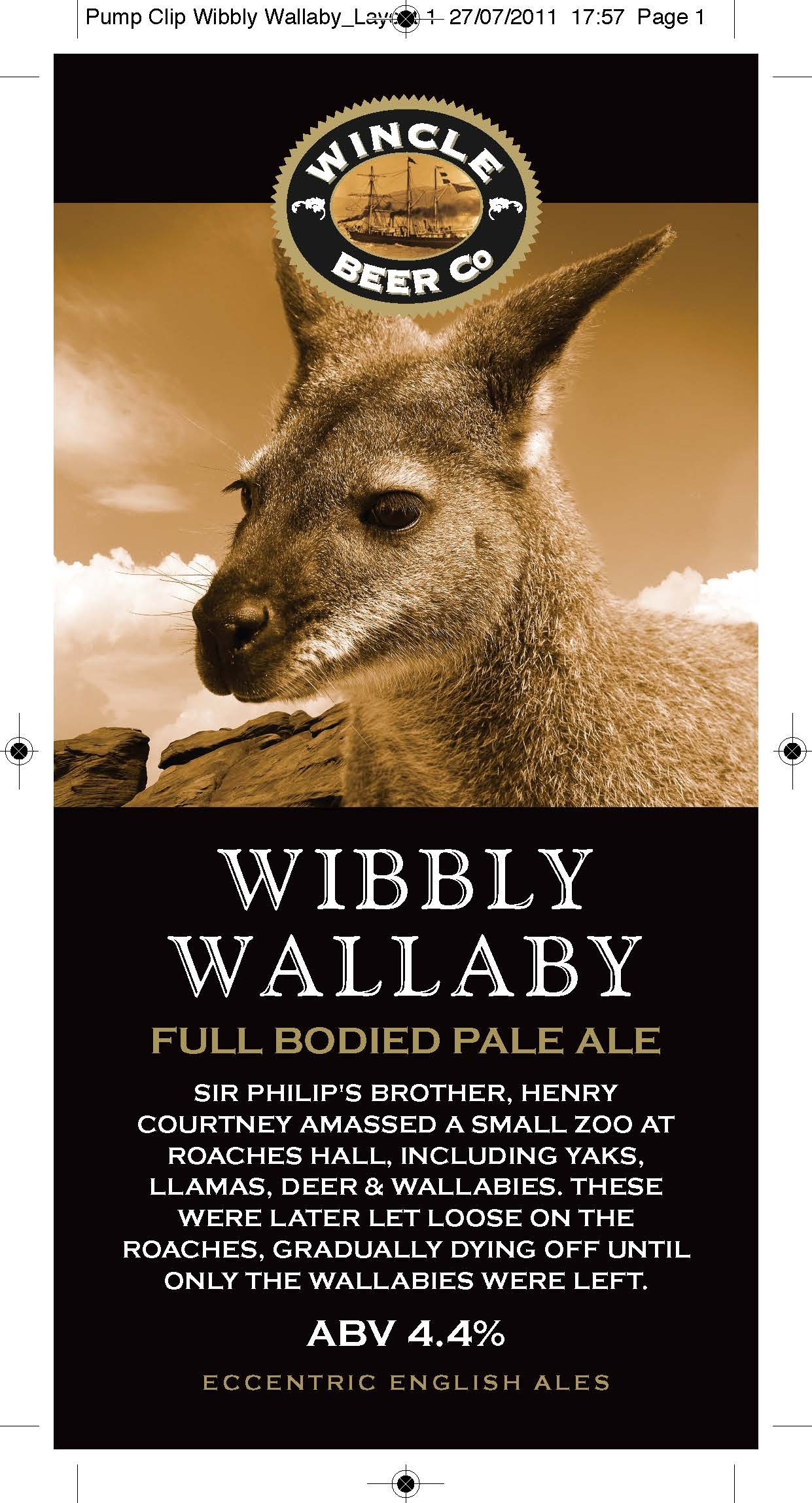 Wincle Wibbly Wallaby 9 Gallons    4.4%