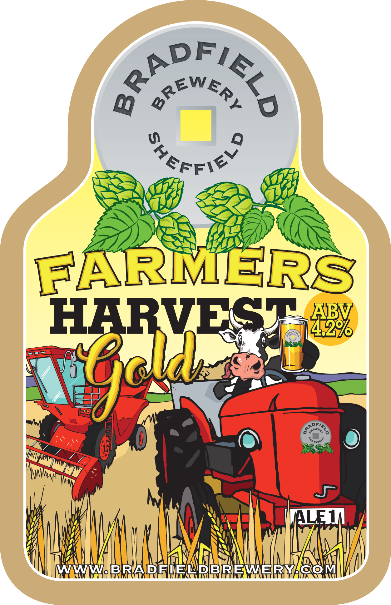 Bradfield Harvest Gold 9 Gallons Golden 4.2%