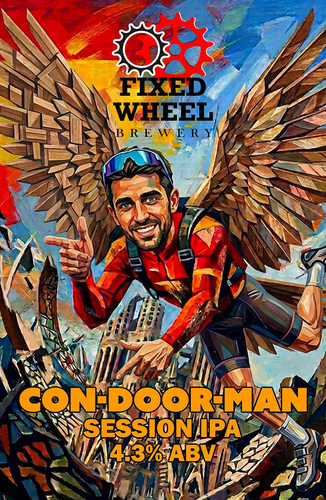 Fixed Wheel Con-Door-Man 9 Gallons Pale 4.3%