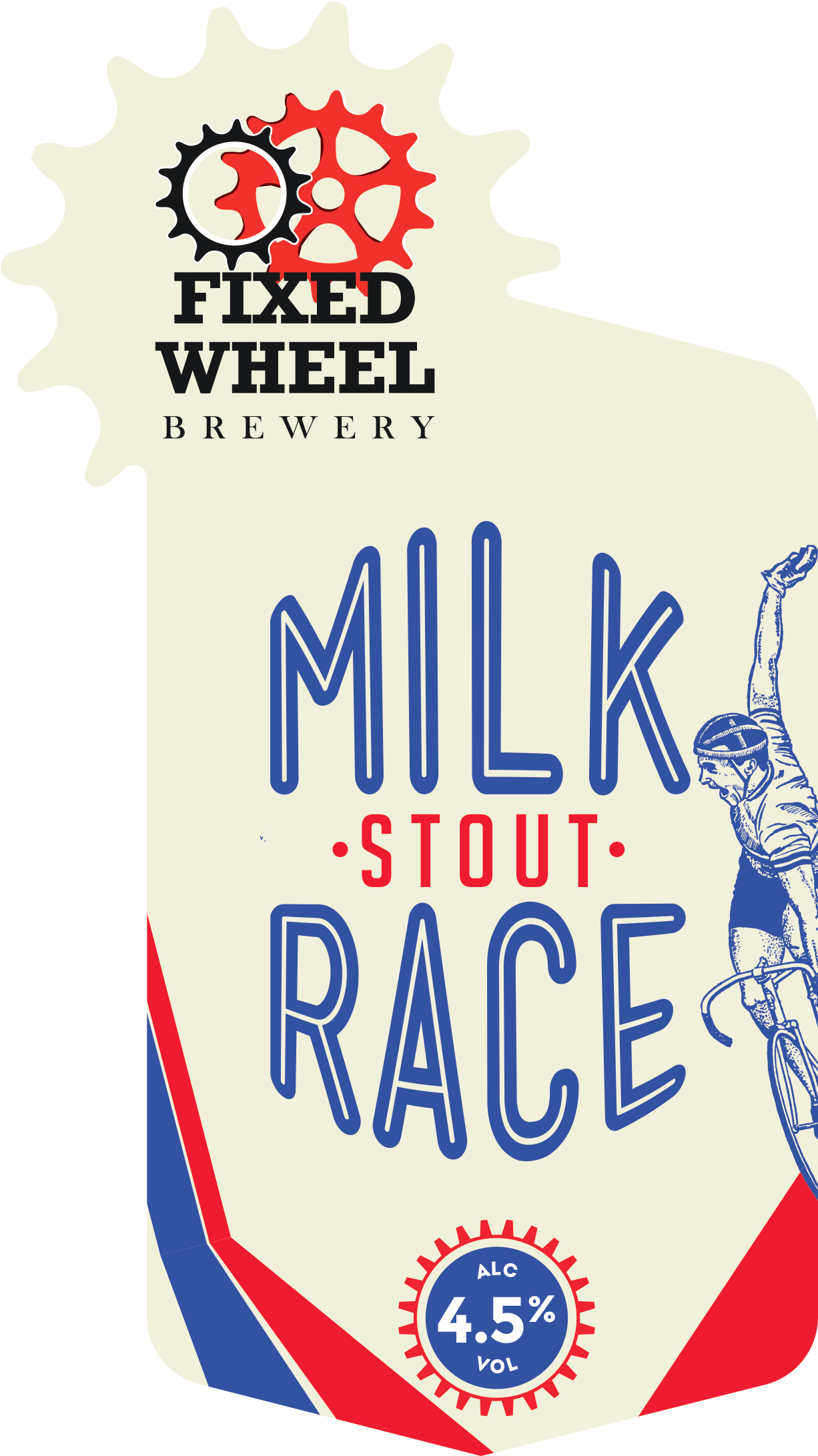 Fixed Wheel Milk Race Stout 9 Gallons    4.5%
